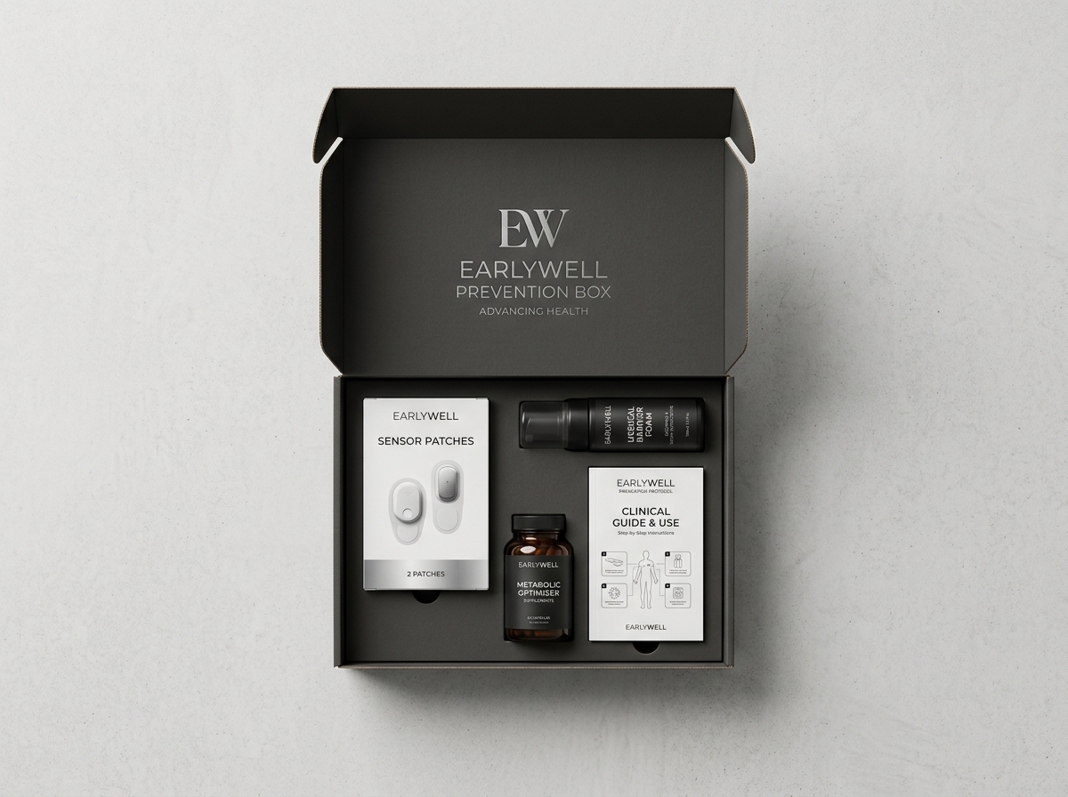 EarlyWell Clinical Luxe Packaging Knolling